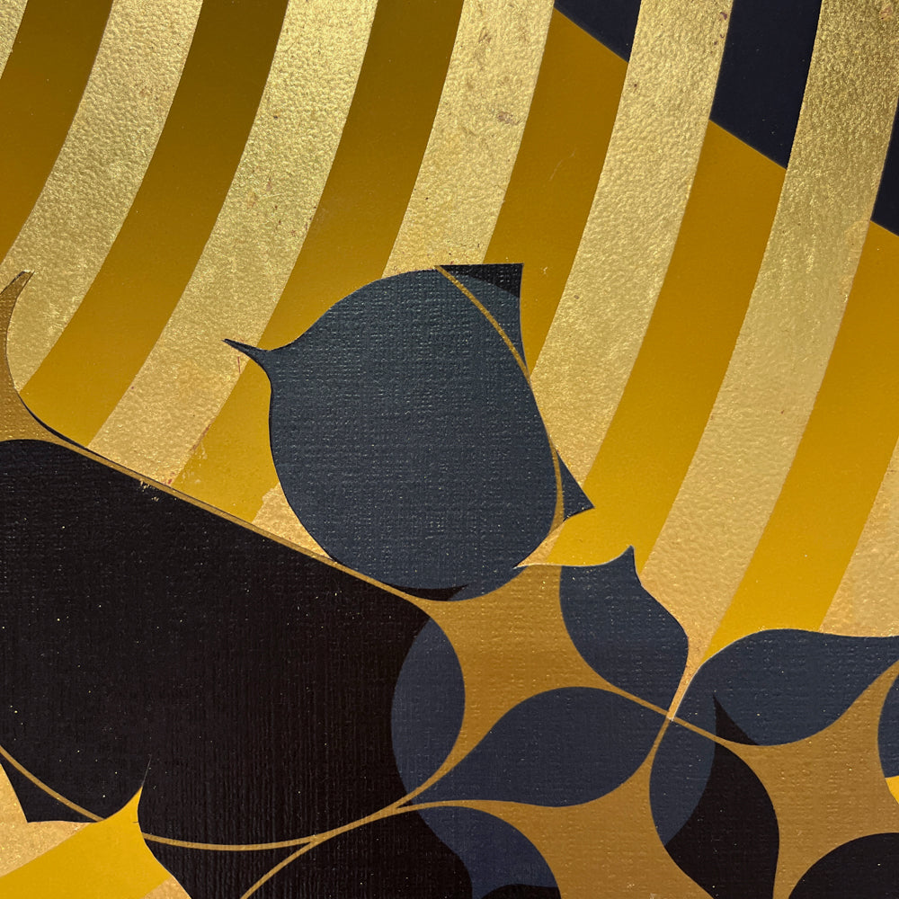 Mixed Media by Lisa Hunt titled "Cross Sections Free Form No. 19" - 4.