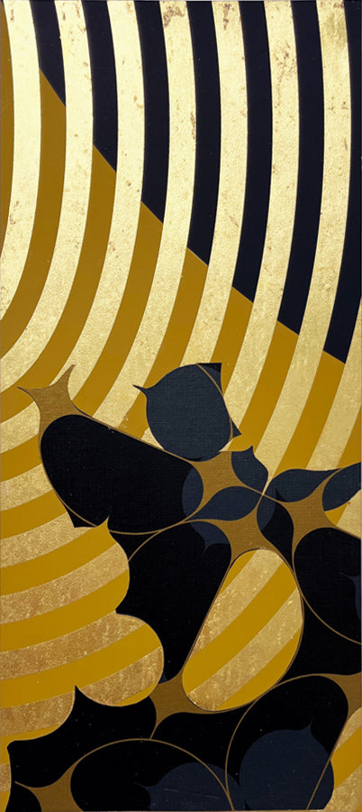 Mixed Media by Lisa Hunt titled "Cross Sections Free Form No. 19" - 2.