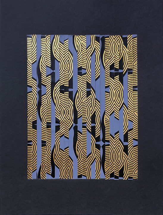 Mixed Media by Lisa Hunt titled "Royal Palm Repeat Collage No. 1" - 2.