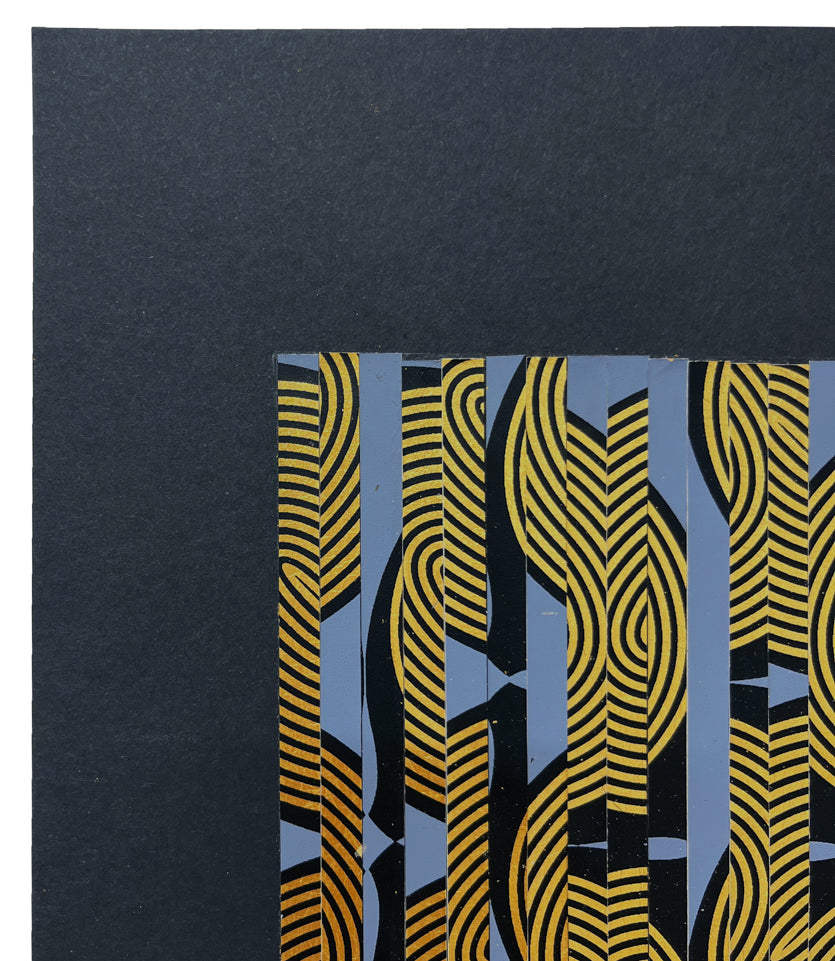 Mixed Media by Lisa Hunt titled "Royal Palm Repeat Collage No. 1" - 3.