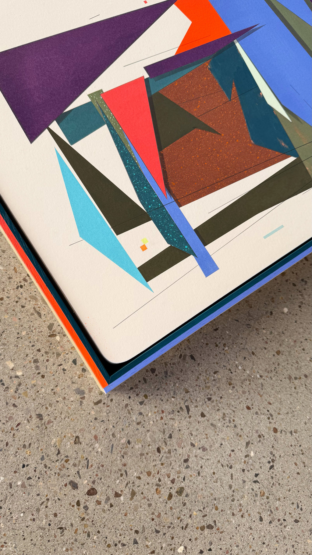 Painting by Michael Moncibaiz titled "Loose Change & Pocket Lint" - 3.