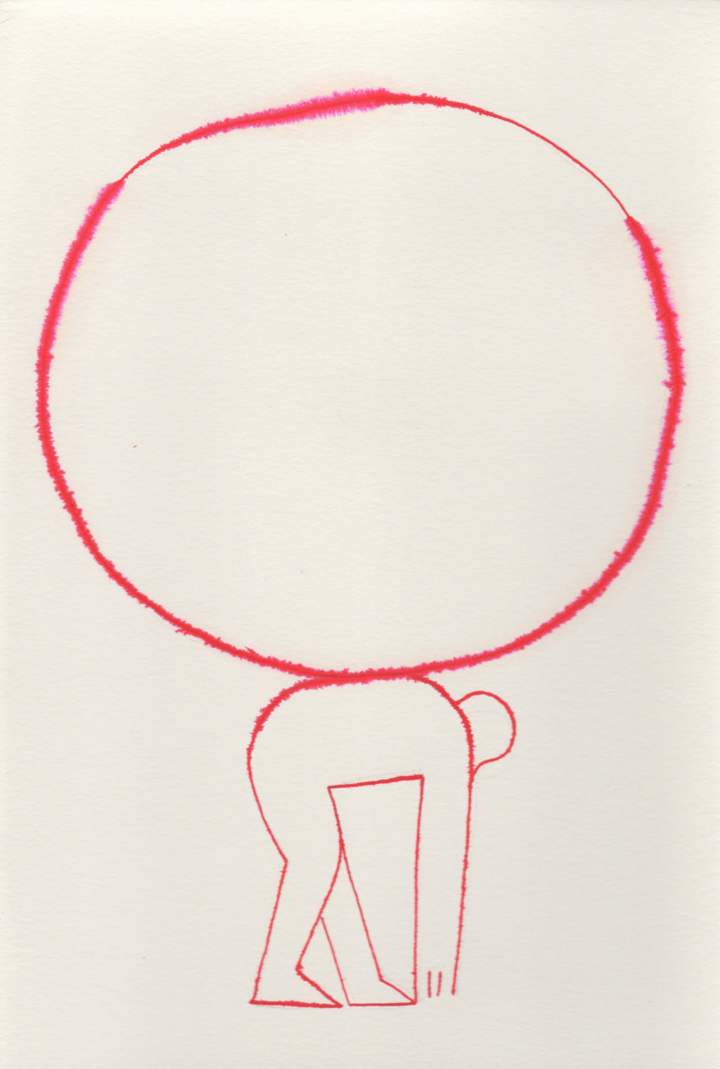 Drawing by Lourenço Providência titled "carry" - 2.