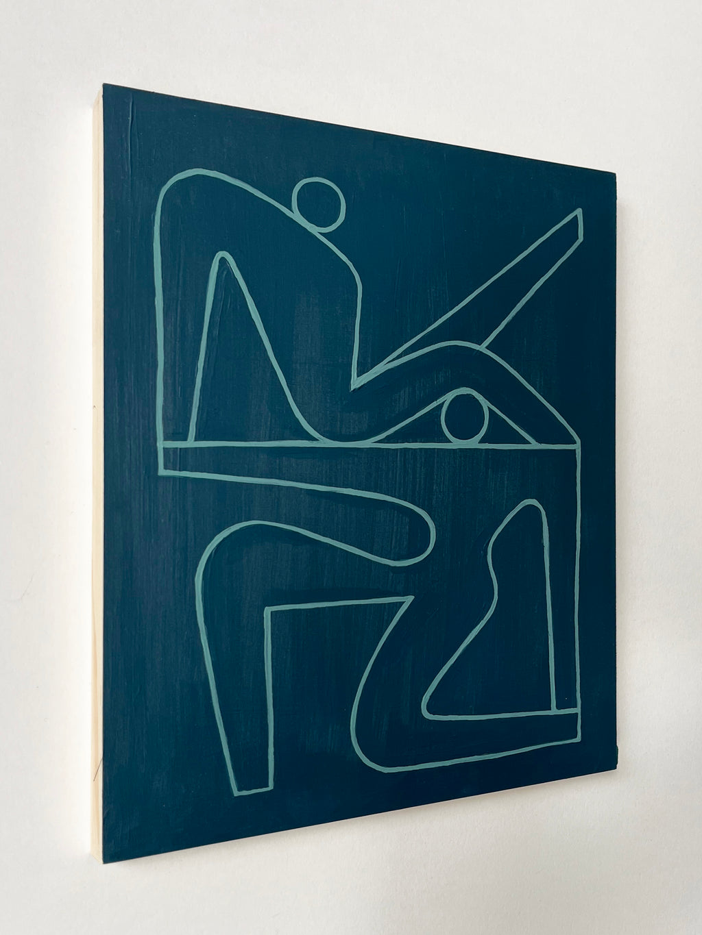 Painting by Lourenço Providência titled "conversation 4" - 4.