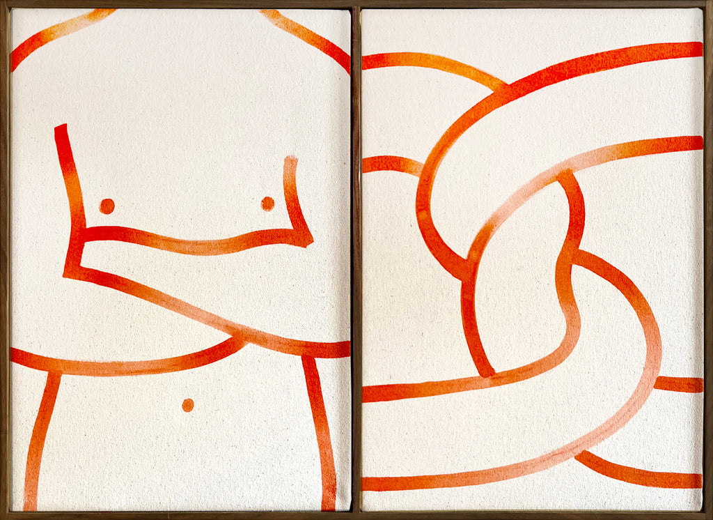 Painting by Lourenço Providência titled "Nó" - 2.