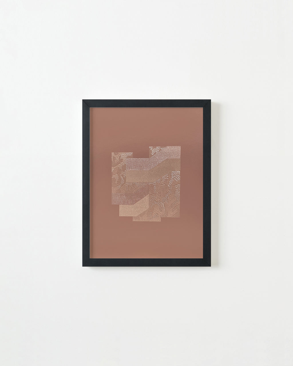 Drawing by Lucha Rodriguez titled "Obrerx de Concreto, Knife Drawing III" - 3.