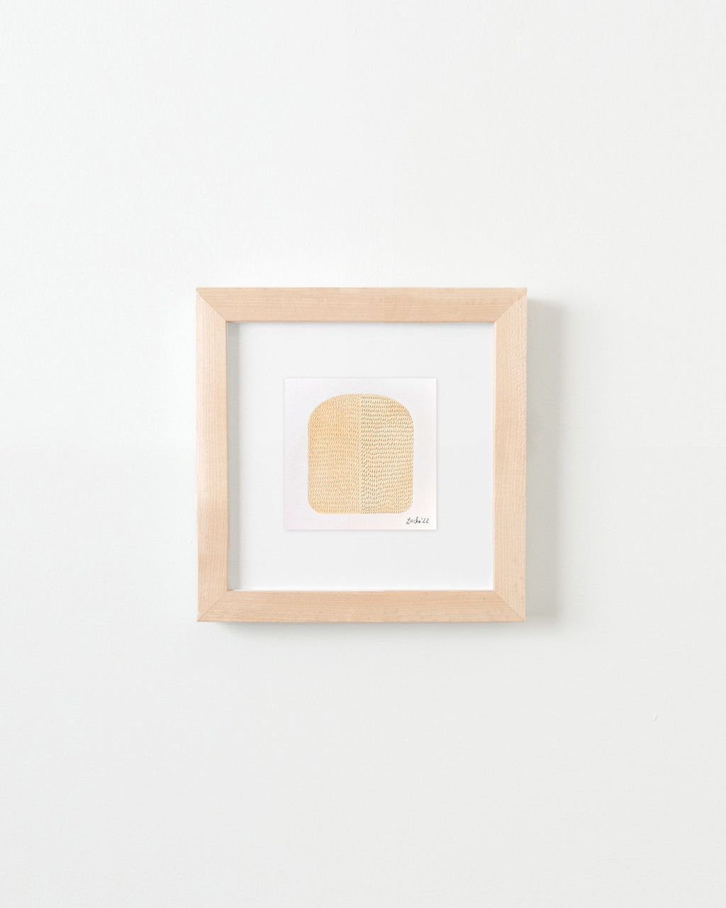 Drawing by Lucha Rodriguez titled "Ojos de papelito III, Knife Drawing" - 4.