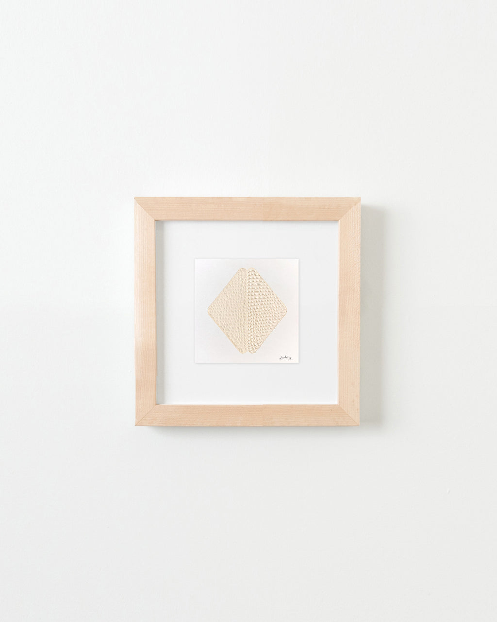 Drawing by Lucha Rodriguez titled "Ojos de papelito IV, Knife Drawing" - 4.