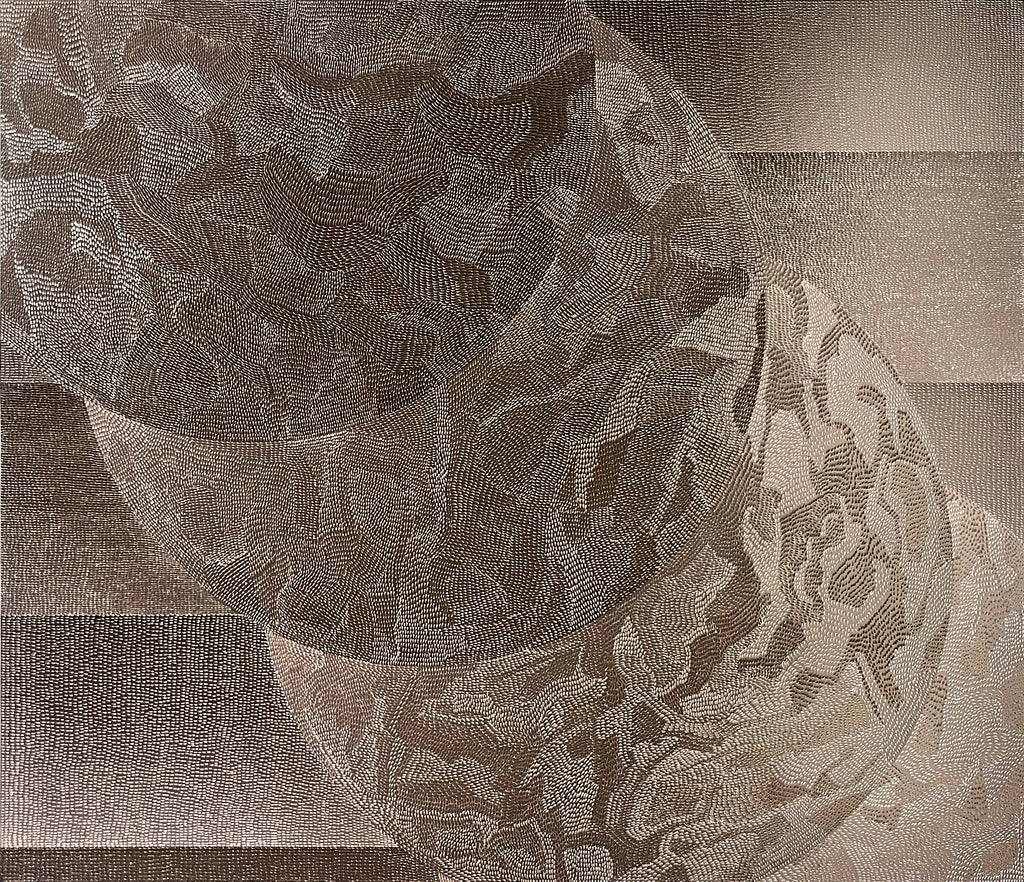 Drawing by Lucha Rodriguez titled "Patrones de Cultivo" - 2.