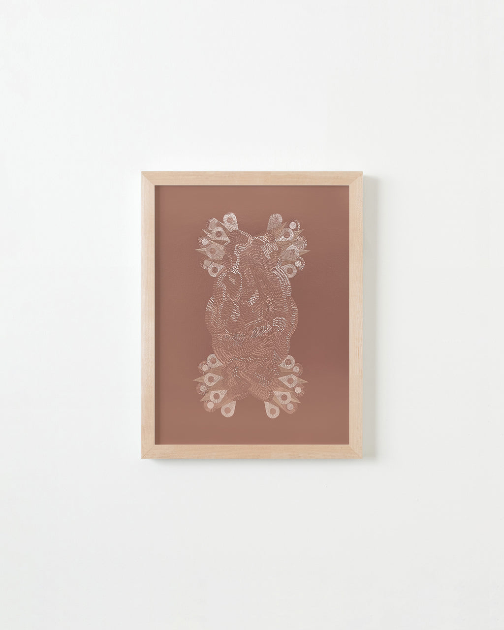 Drawing by Lucha Rodriguez titled "Piel de Gallina, Knife Drawing I" - 4.