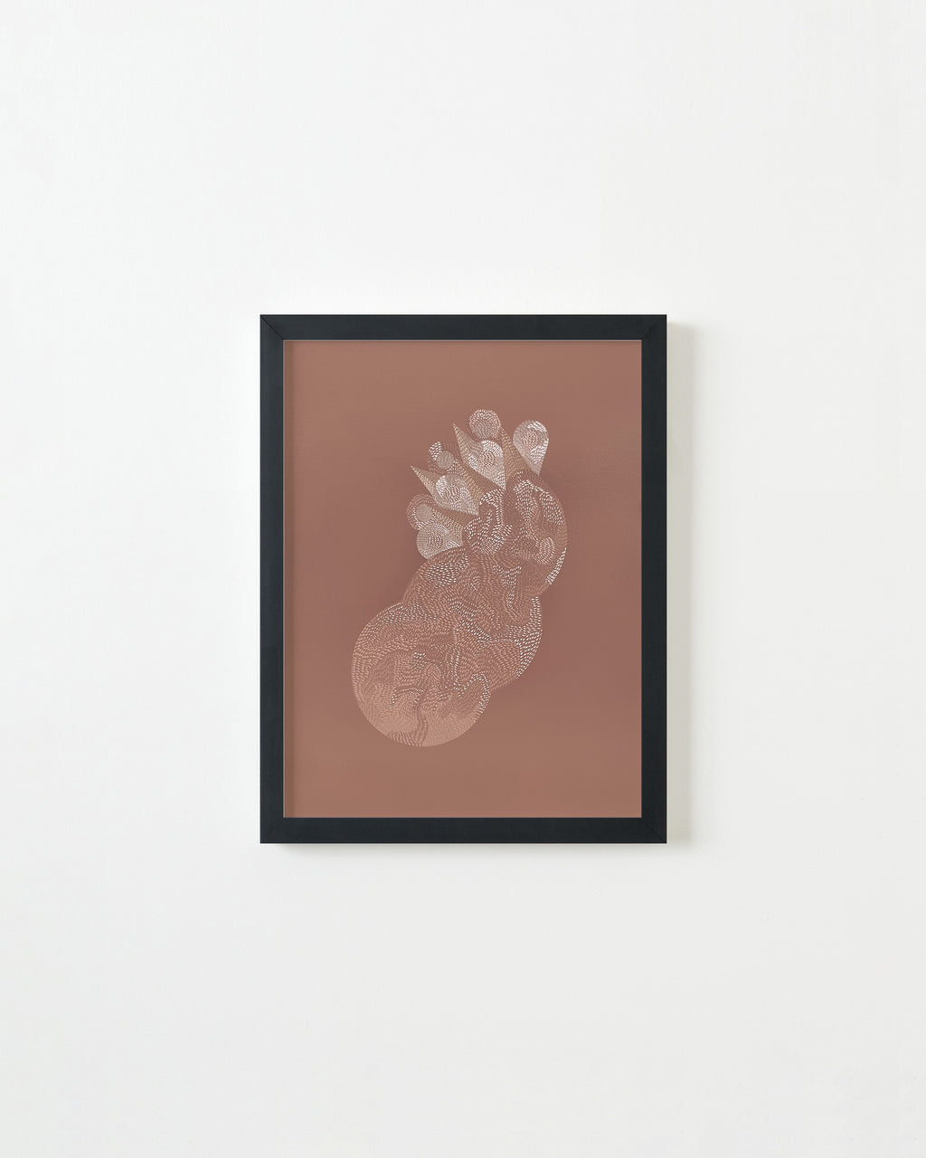 Drawing by Lucha Rodriguez titled "Piel de Gallina, Knife Drawing IV" - 3.