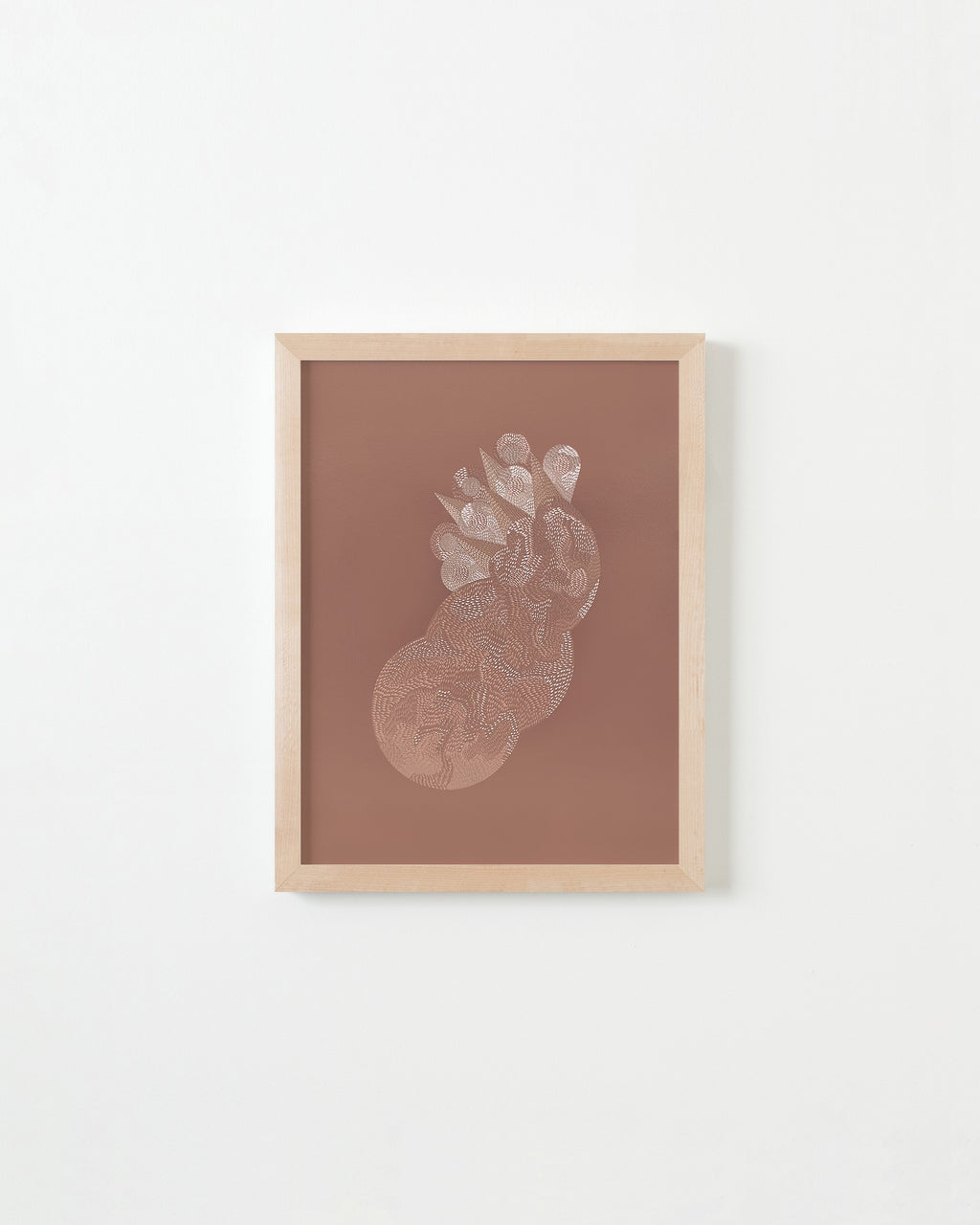 Drawing by Lucha Rodriguez titled "Piel de Gallina, Knife Drawing IV" - 4.
