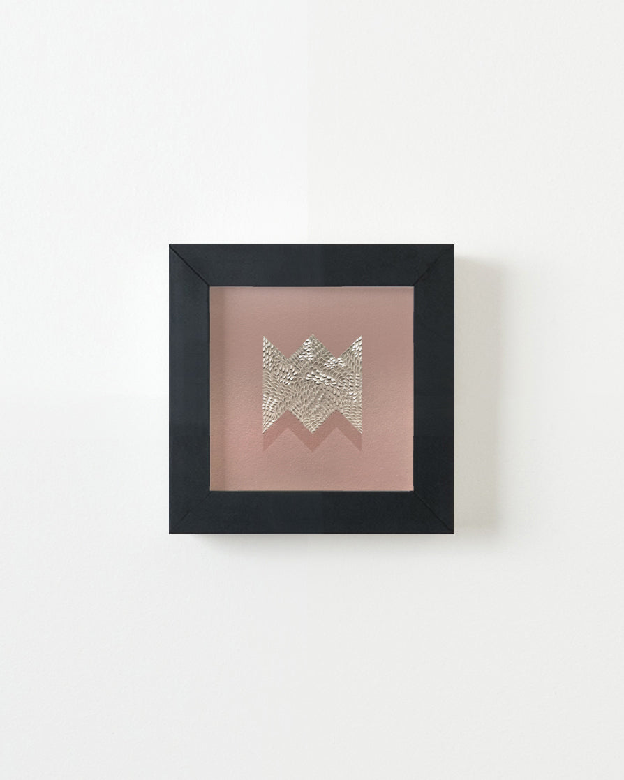 Drawing by Lucha Rodriguez titled "Ponchos Andinxs, Knife Drawing VII" - 5.