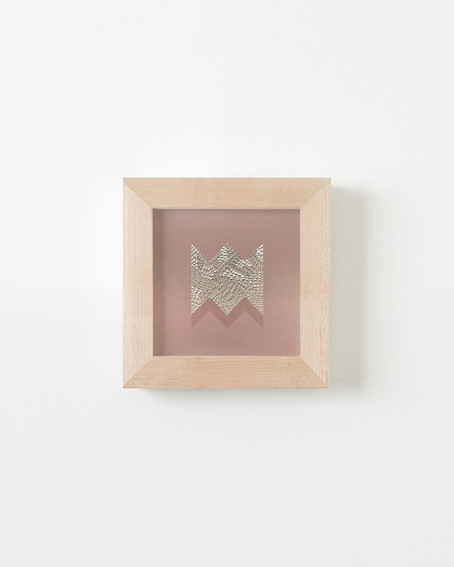 Drawing by Lucha Rodriguez titled "Ponchos Andinxs, Knife Drawing VII" - 6.