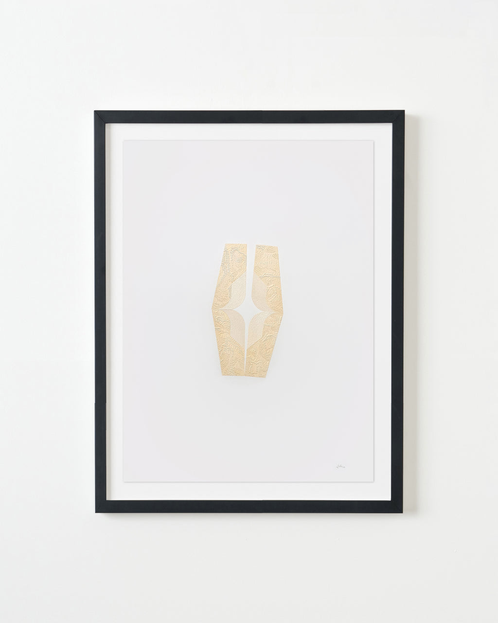 Drawing by Lucha Rodriguez titled "Quiebre Bahareque I, Knife Drawing" - 3.