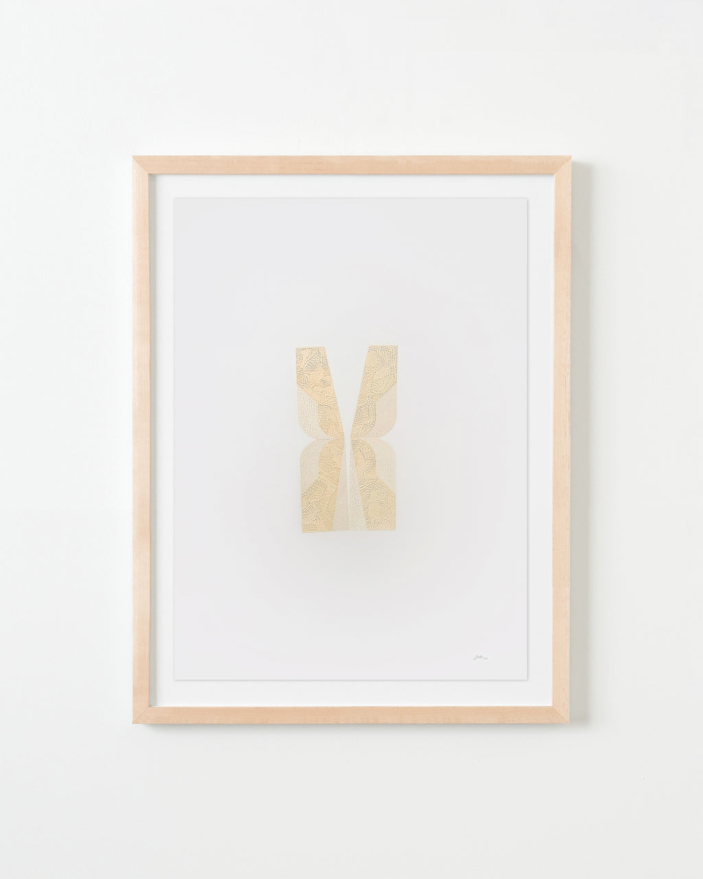 Drawing by Lucha Rodriguez titled "Quiebre Bahareque II, Knife Drawing" - 4.