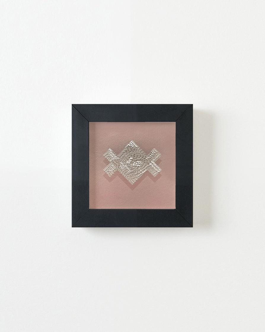 Drawing by Lucha Rodriguez titled "Ríos y Mares, Knife Drawing IV" - 5.