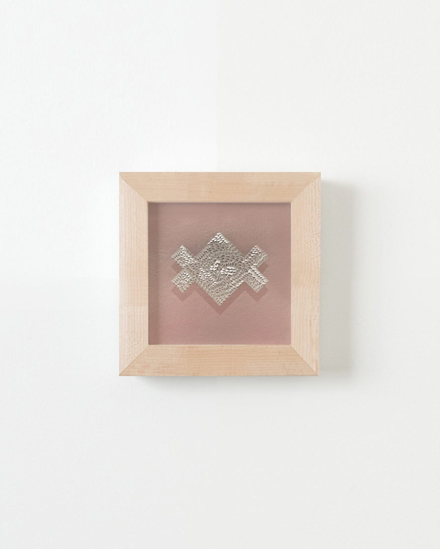 Drawing by Lucha Rodriguez titled "Ríos y Mares, Knife Drawing IV" - 6.