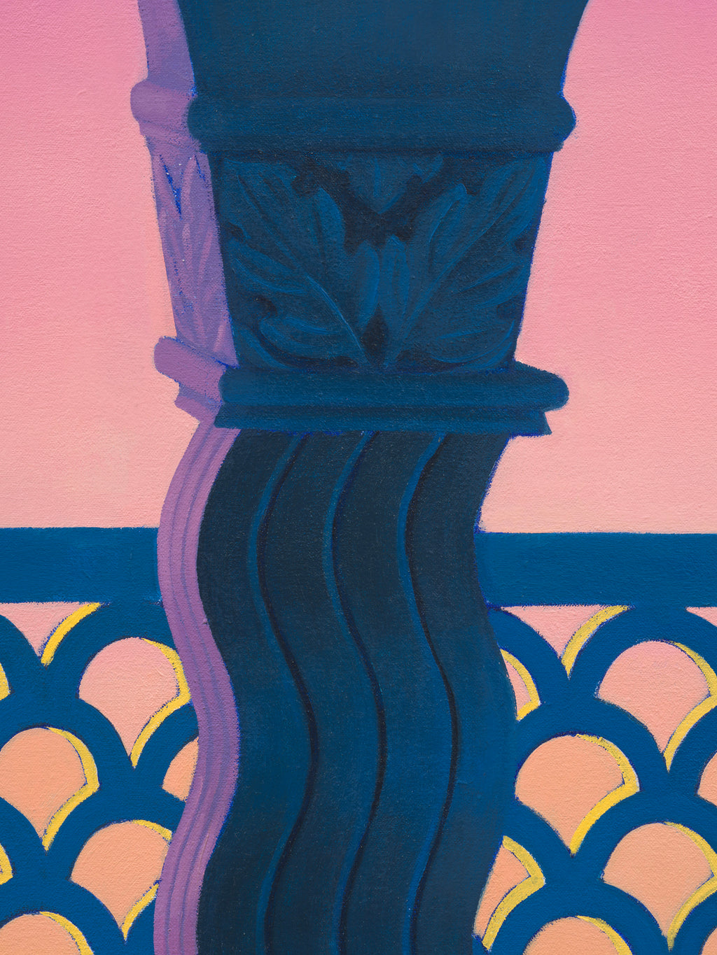 Painting by Lucía Rodríguez Pérez titled "Untitled (balcony I)" - 3.
