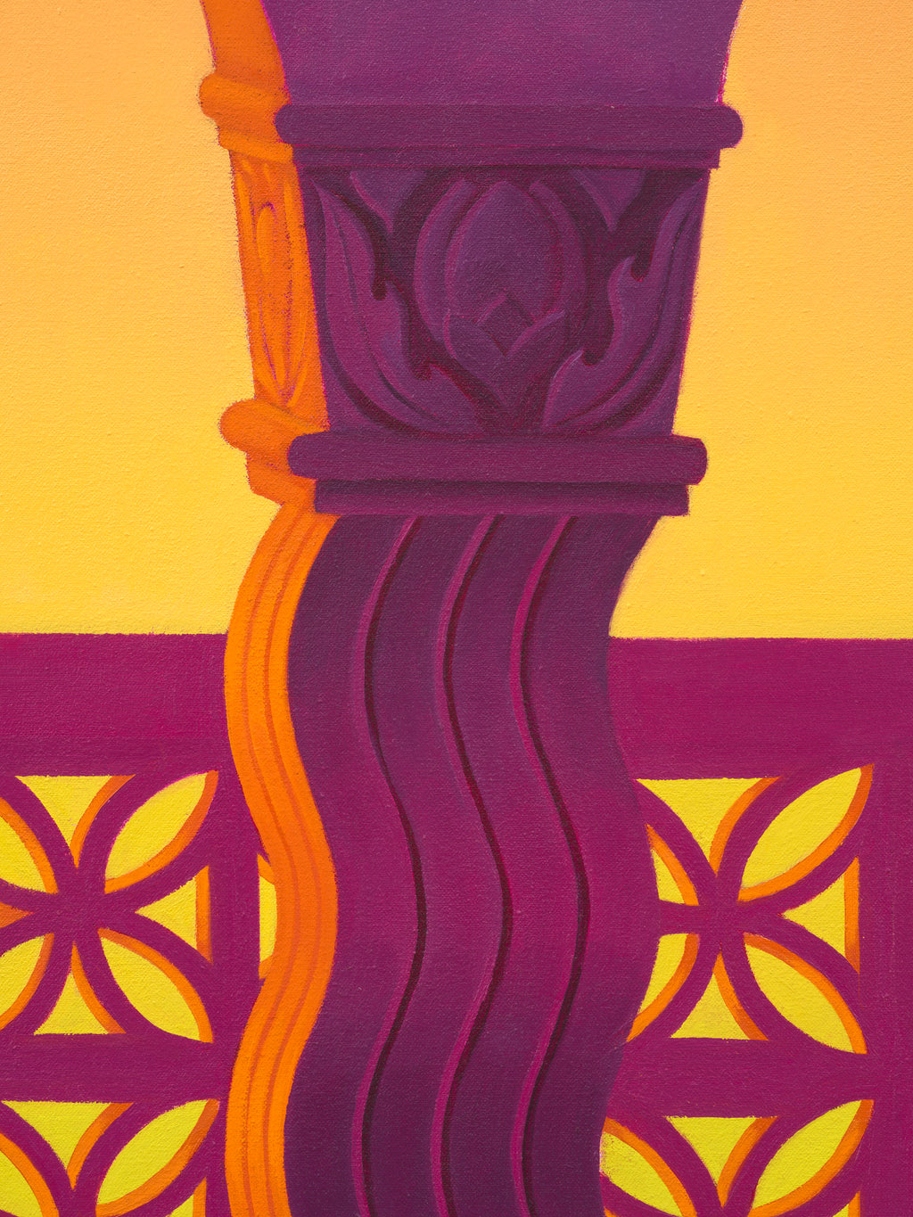 Painting by Lucía Rodríguez Pérez titled "Untitled (balcony II)" - 3.