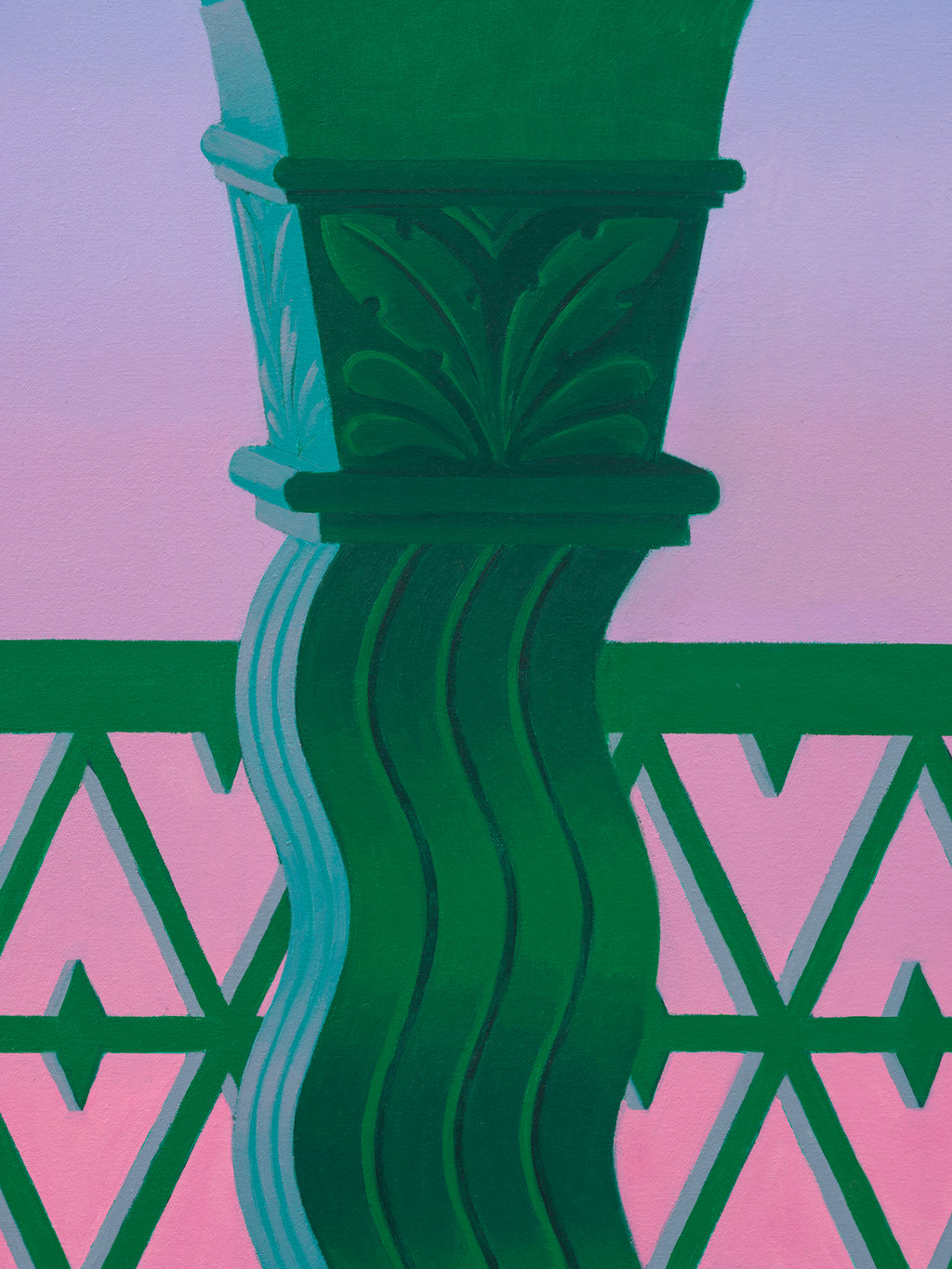 Painting by Lucía Rodríguez Pérez titled "Untitled (balcony III)" - 3.