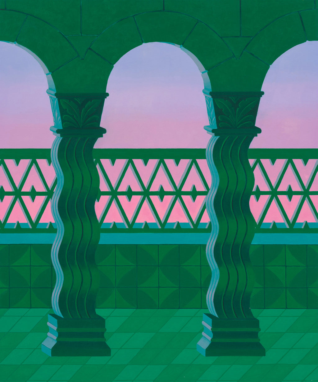 Painting by Lucía Rodríguez Pérez titled "Untitled (balcony III)" - 2.