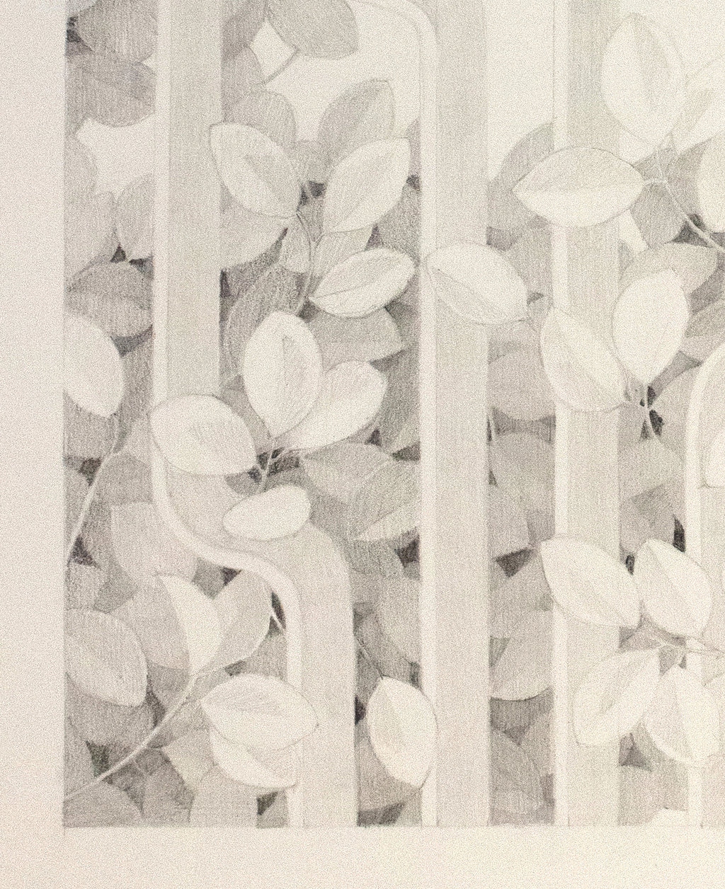 Drawing by Lucía Rodríguez Pérez titled "Untitled (behind the shrine)" - 5.