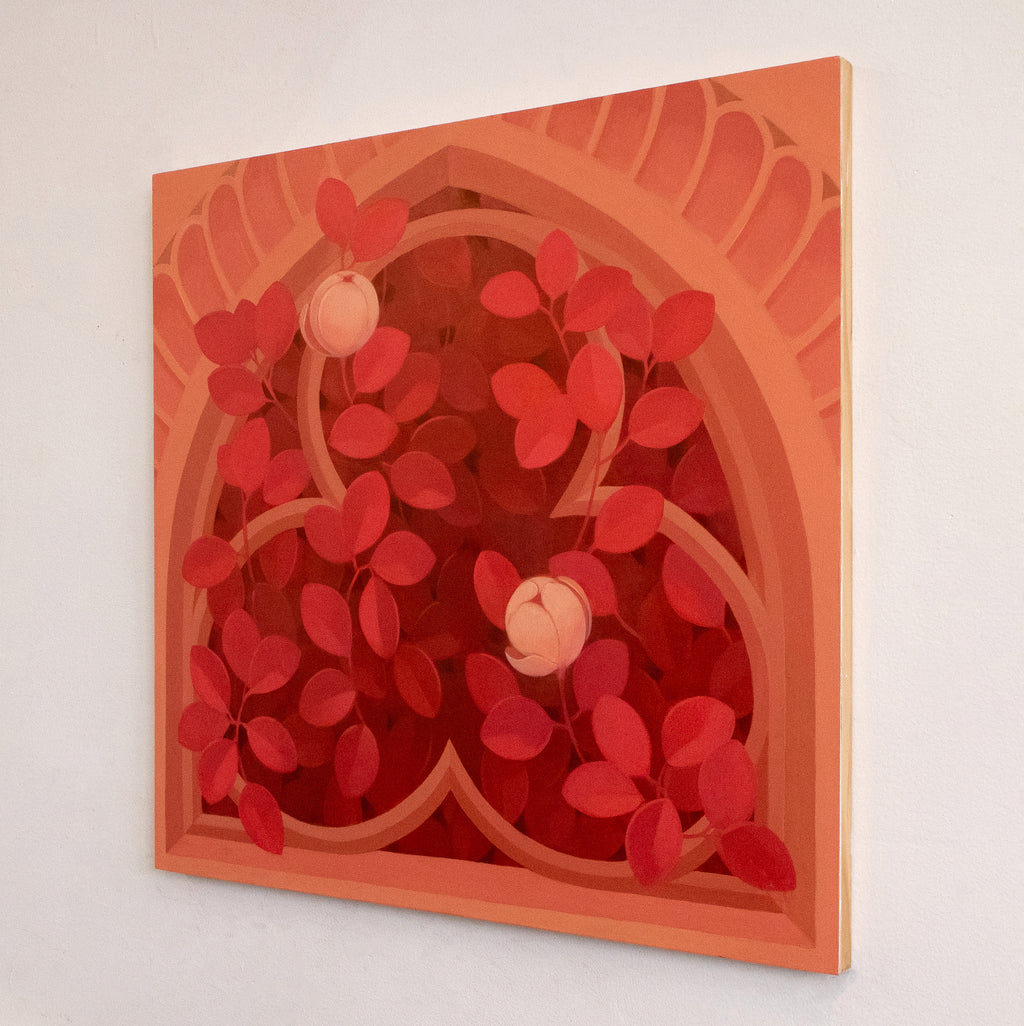 Painting by Lucía Rodríguez Pérez titled "Untitled (blinded niche II)" - 3.