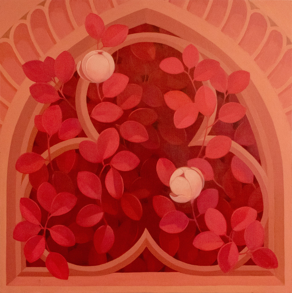 Painting by Lucía Rodríguez Pérez titled "Untitled (blinded niche II)" - 2.