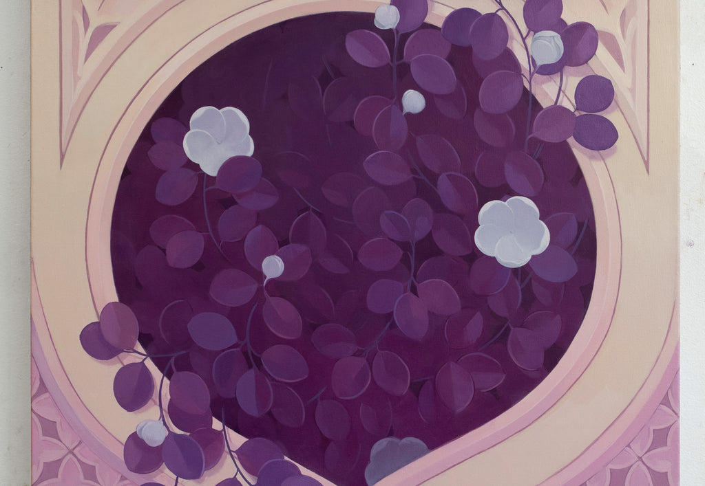 Painting by Lucía Rodríguez Pérez titled "Untitled (blinded niche III)" - 3.