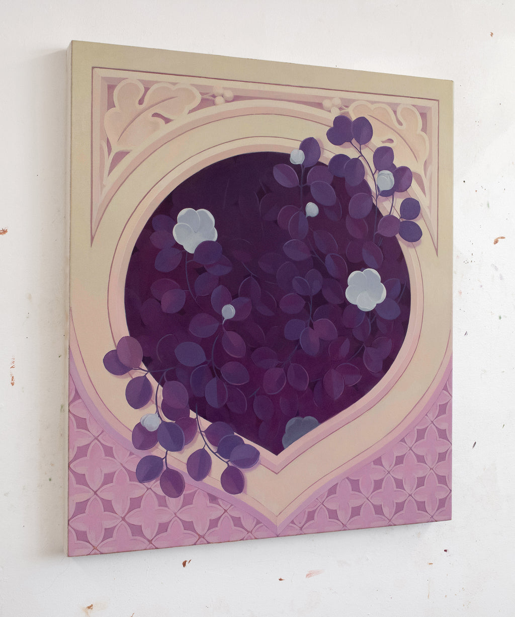 Painting by Lucía Rodríguez Pérez titled "Untitled (blinded niche III)" - 4.