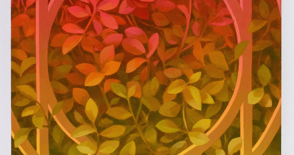 Painting by Lucía Rodríguez Pérez titled "Untitled (ivy II)" - 3.