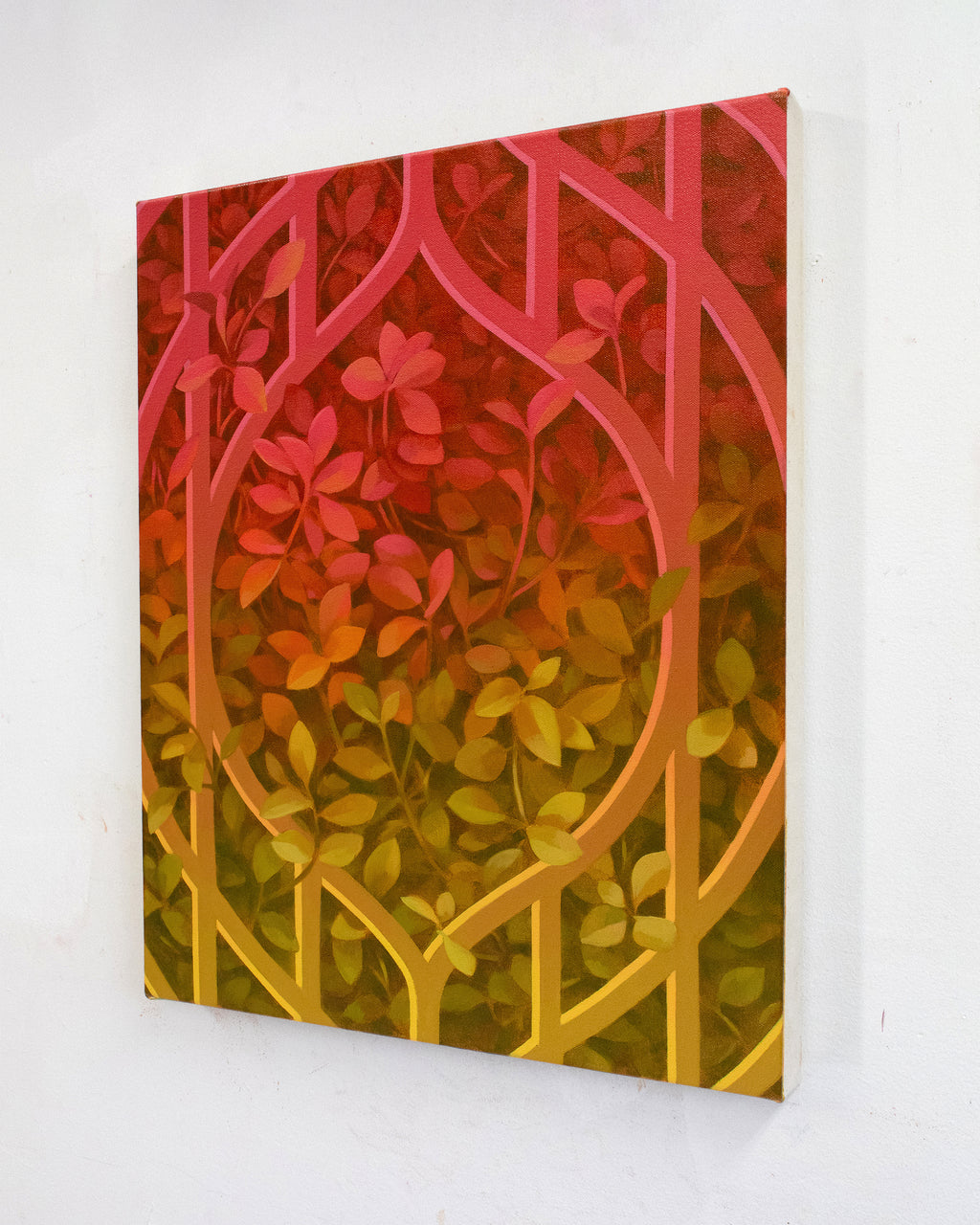 Painting by Lucía Rodríguez Pérez titled "Untitled (ivy II)" - 4.