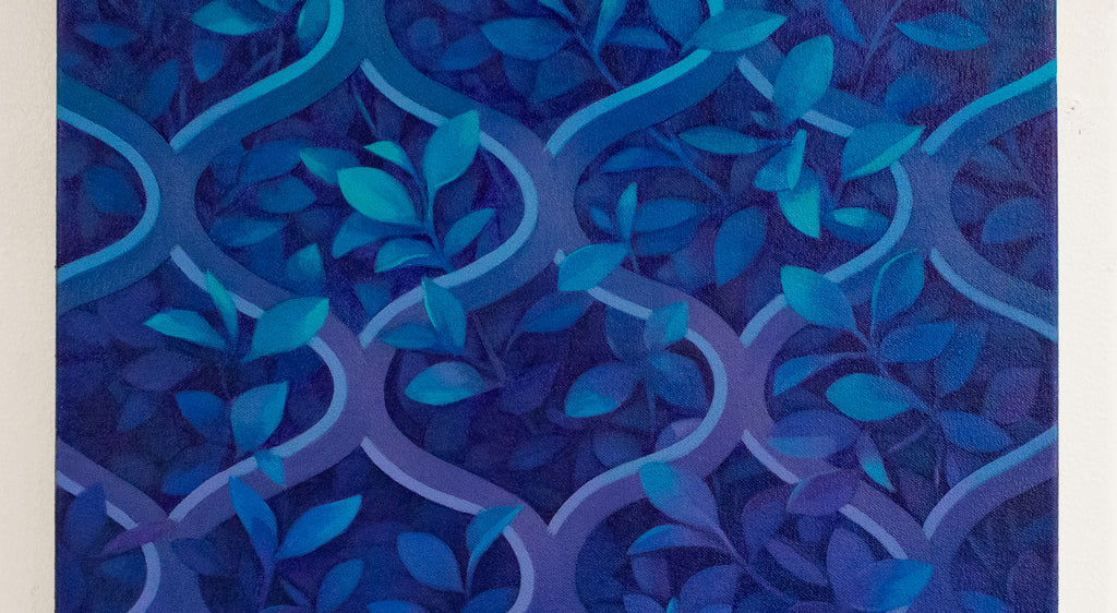 Painting by Lucía Rodríguez Pérez titled "Untitled (ivy III)" - 3.