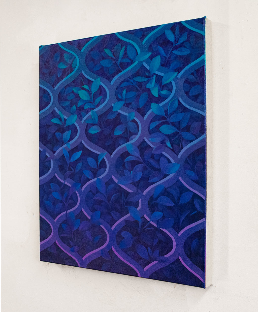 Painting by Lucía Rodríguez Pérez titled "Untitled (ivy III)" - 4.