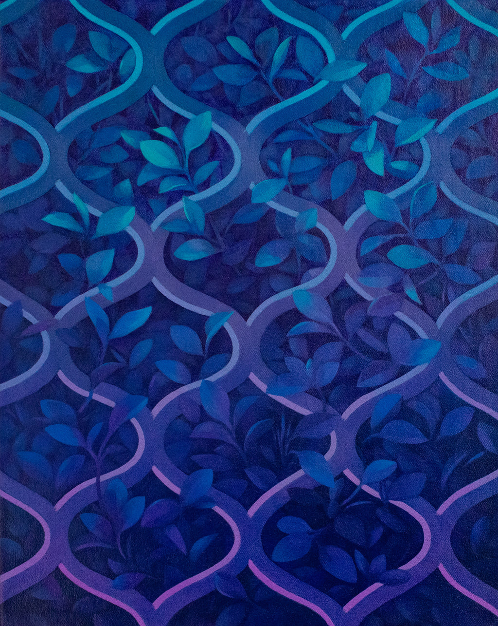 Painting by Lucía Rodríguez Pérez titled "Untitled (ivy III)" - 2.