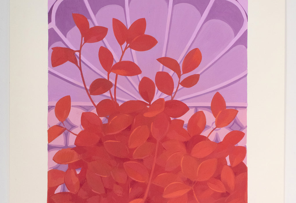 Painting by Lucía Rodríguez Pérez titled "Untitled (on my way to the holy well III)" - 5.