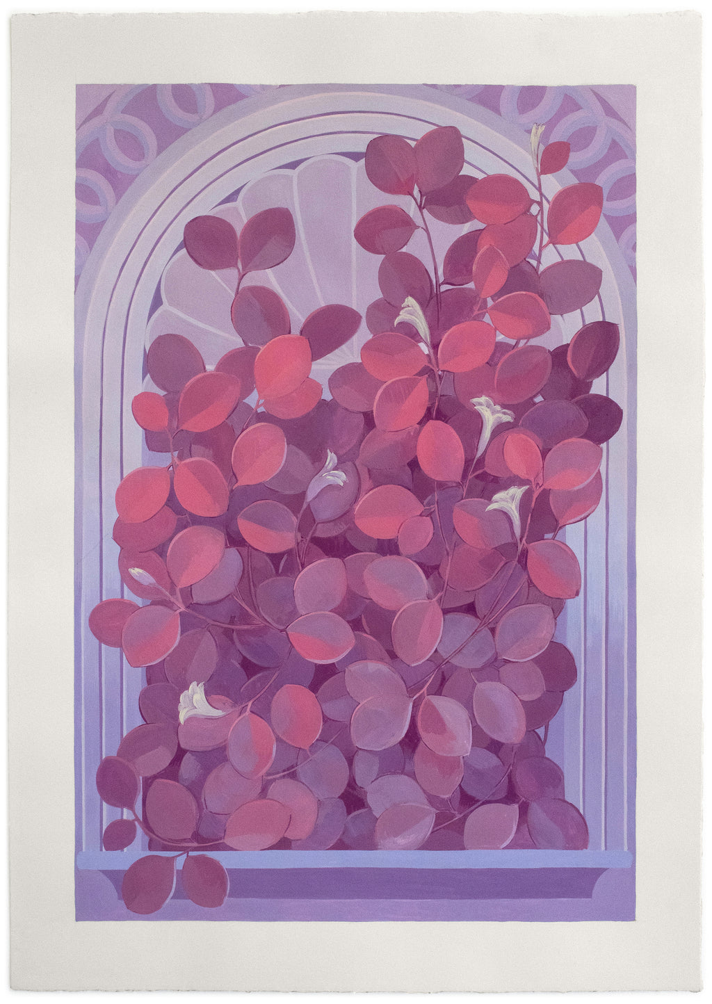 Painting by Lucía Rodríguez Pérez titled "Untitled (rose niche)" - 2.