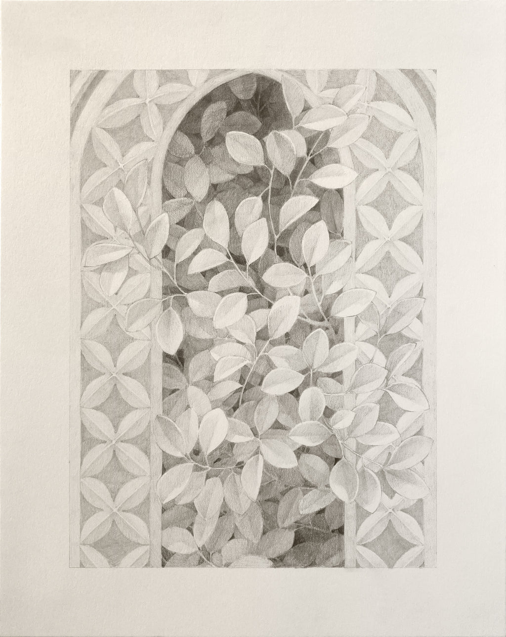 Drawing by Lucía Rodríguez Pérez titled "Untitled (slit)" - 2.