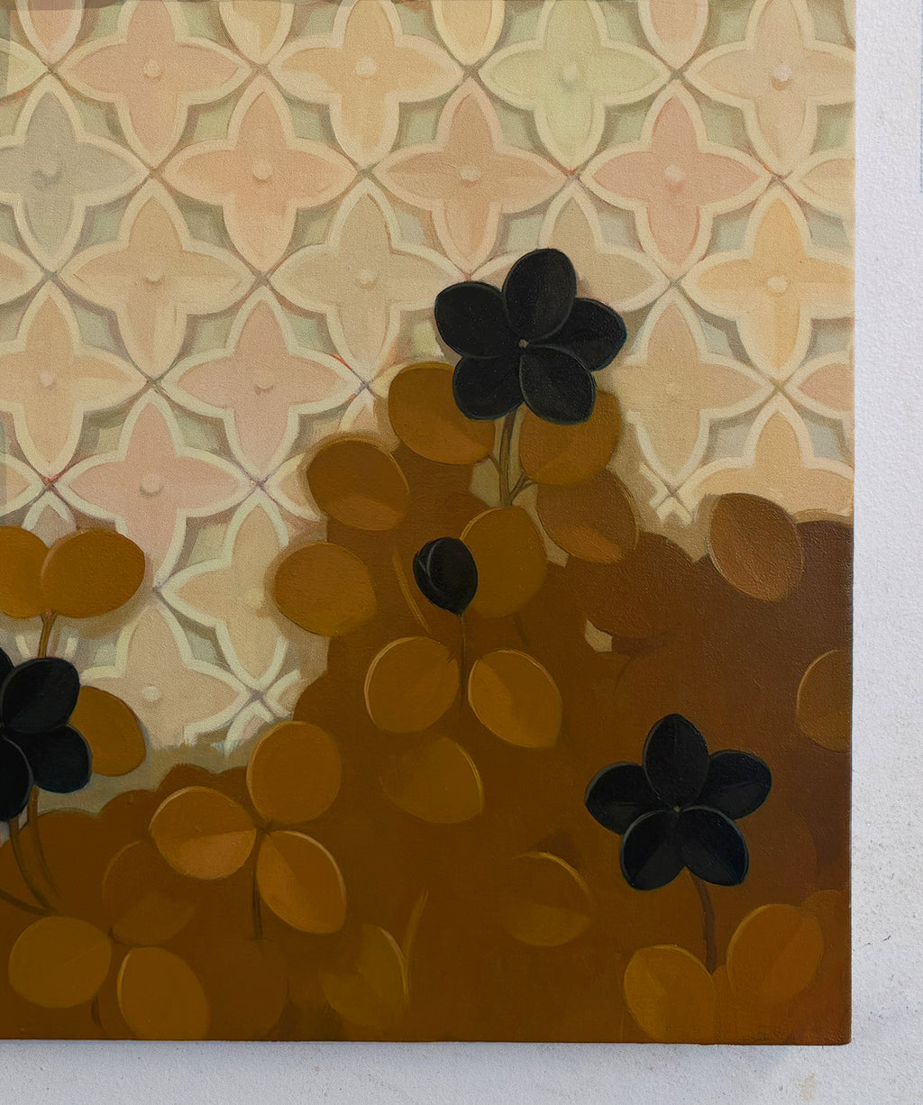 Painting by Lucía Rodríguez Pérez titled "Untitled (tiled wall)" - 3.