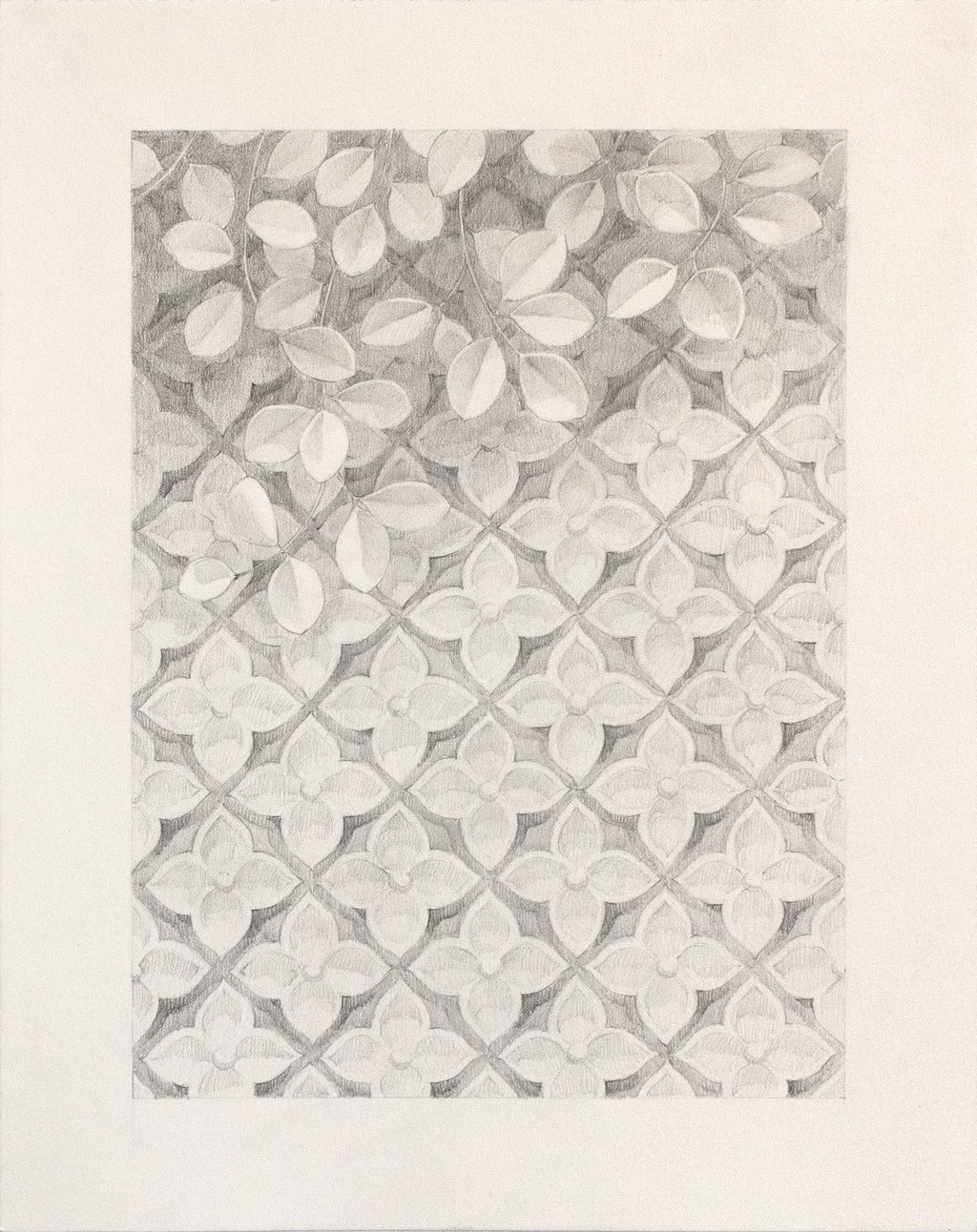 Drawing by Lucía Rodríguez Pérez titled "Untitled (tiled wall)" - 2.