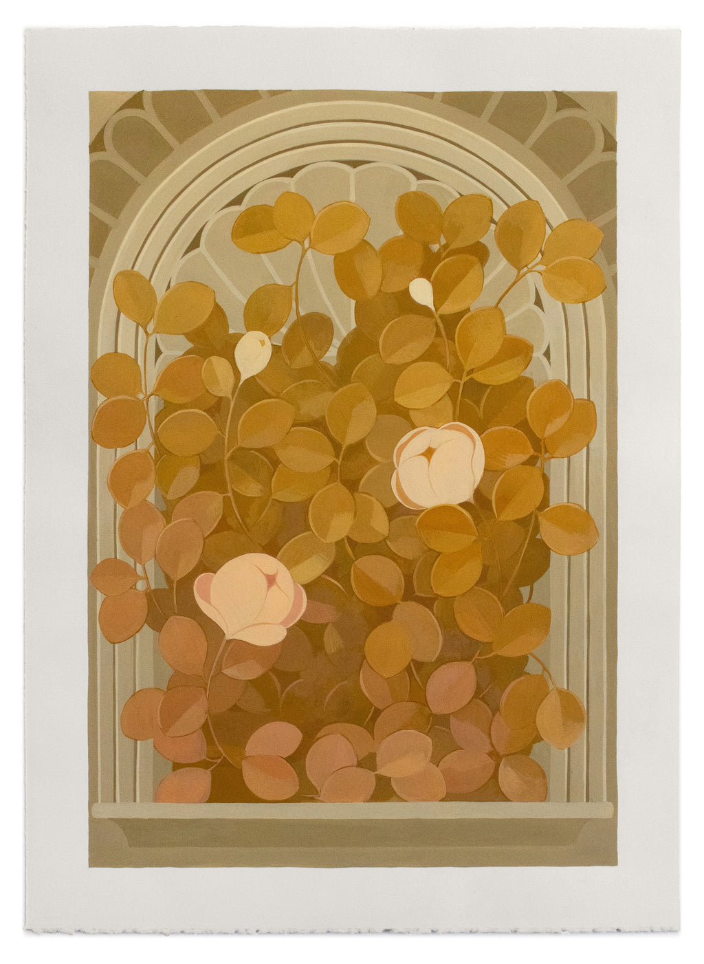 Painting by Lucía Rodríguez Pérez titled "Untitled (yellow niche)" - 2.