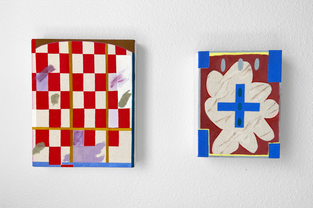 Painting by Jessica Simorte titled "Positive Plus" - 5.