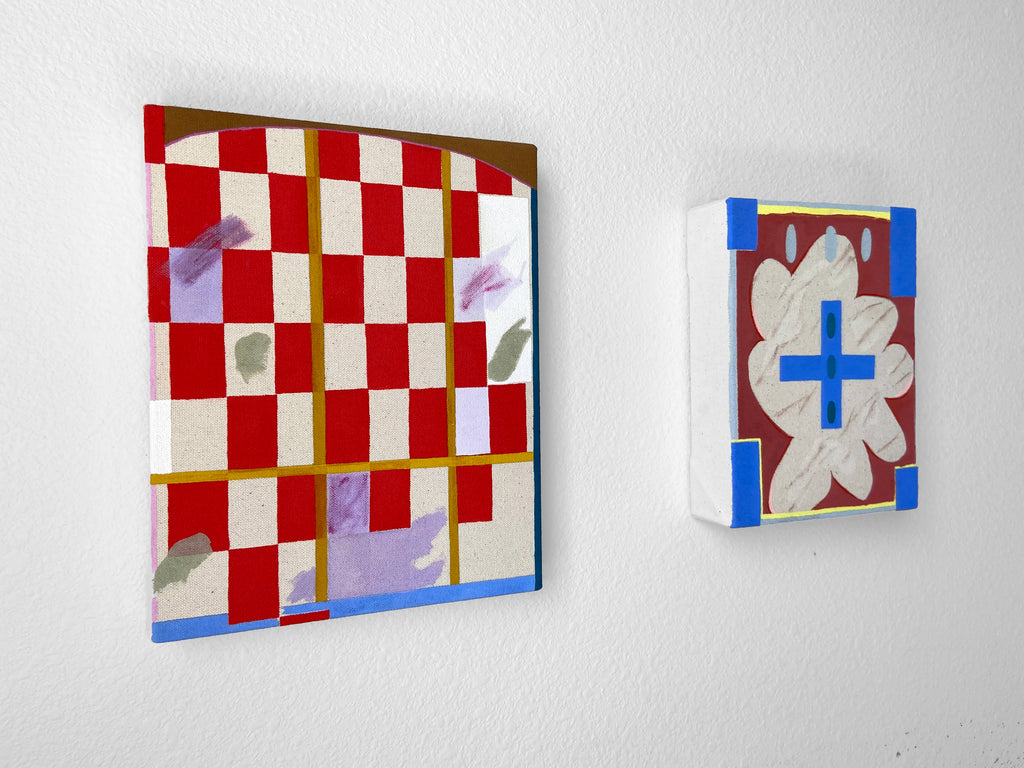 Painting by Jessica Simorte titled "Positive Plus" - 6.