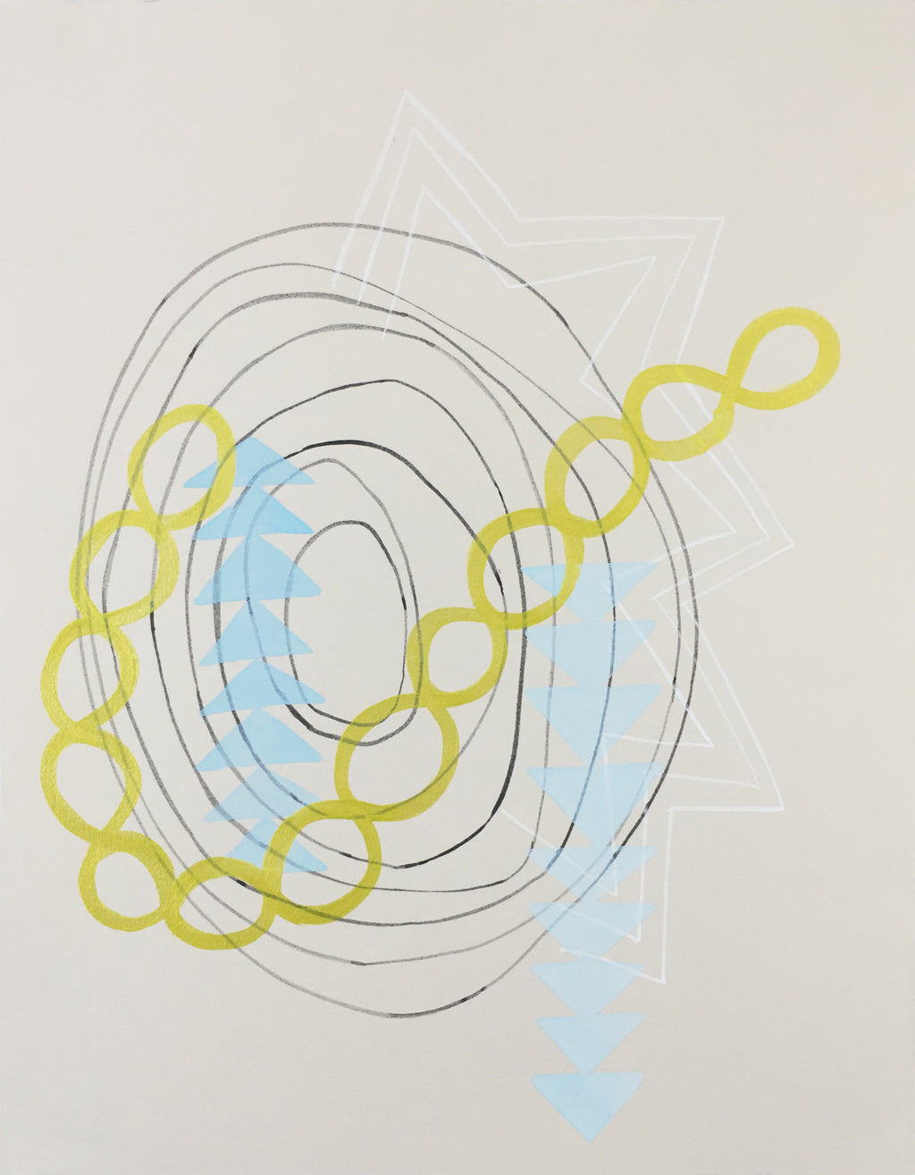 Painting by Lydia Bassis titled "Forward 1" - 2.