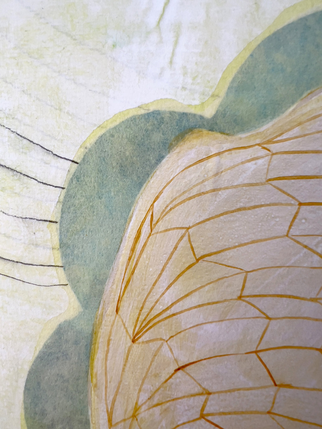 Painting by Lydia Bassis titled "Free Flow Quiet" - 3.