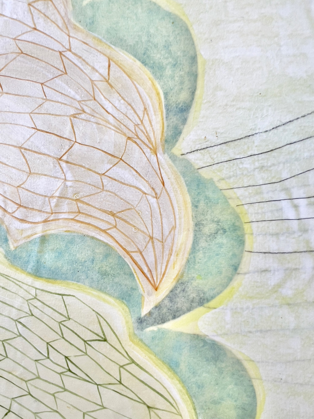 Painting by Lydia Bassis titled "Free Flow Quiet" - 6.