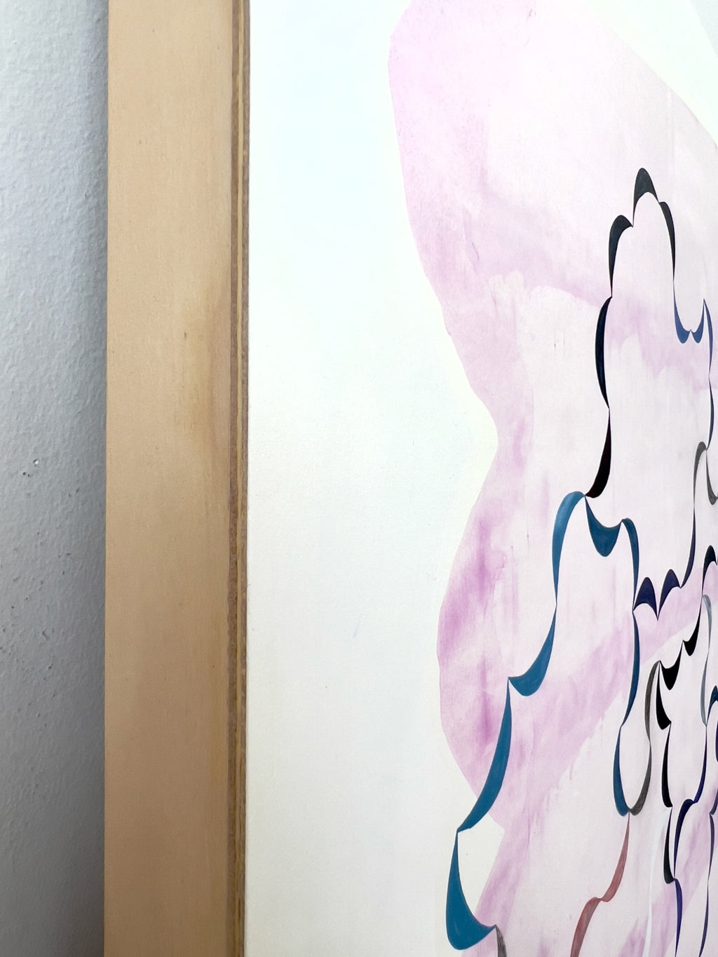 Painting by Lydia Bassis titled "Landfall Plume" - 3.