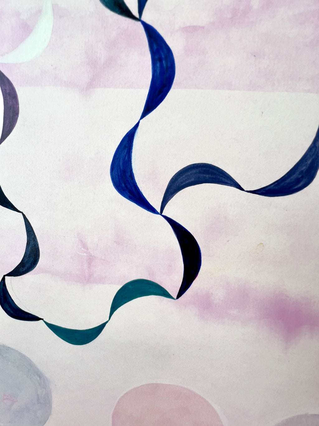 Painting by Lydia Bassis titled "Landfall Plume" - 6.