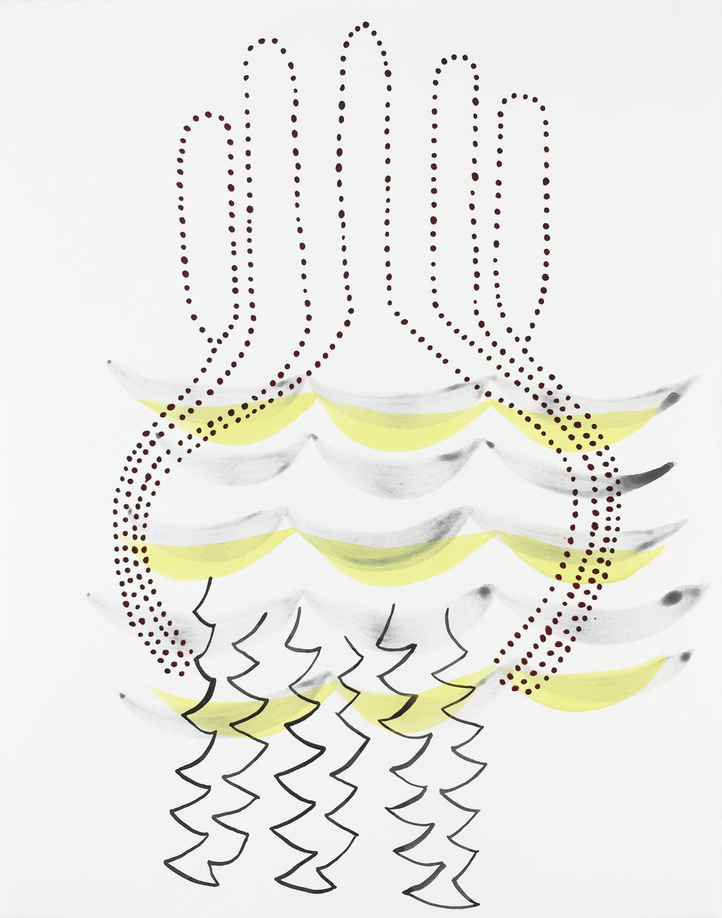 Painting by Lydia Bassis titled "Pinchers 2" - 2.