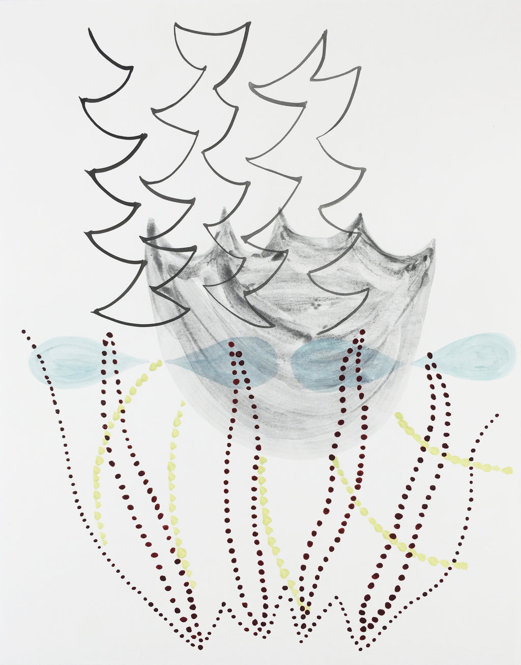 Painting by Lydia Bassis titled "Pinchers 7" - 2.